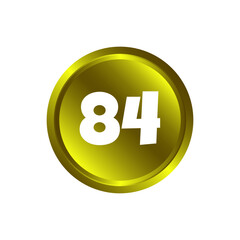 Numeric icon vector design templates