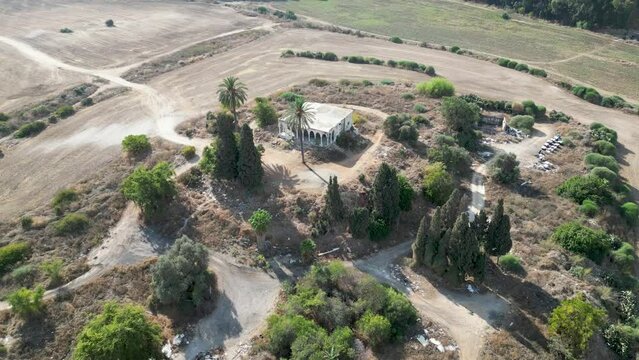 Drone 4K videos of Tel Shalaf &ndash; Tell esh Shallaf Historical site on the southern outskirts of the city of Rehovot