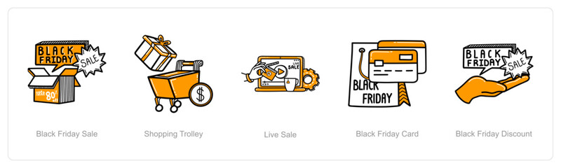 black Friday sale, shopping trolley