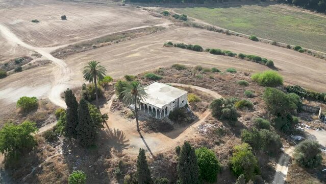 Drone 4K videos of Tel Shalaf &ndash; Tell esh Shallaf Historical site on the southern outskirts of the city of Rehovot