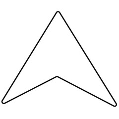 Click icon vector isolated transparent  background. Sign Mouse pointer, Arrow illustration for Website design and mobile app development . PNG file.