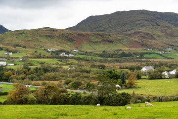 Irish village in the north. Ardara. Donegal. Wild Atlantic Way. 