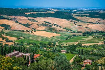 Montepulciano and the Val D'Orcia. Magical Tuscany.