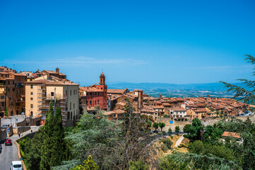 Fototapeta na wymiar Montepulciano and the Val D'Orcia. Magical Tuscany.