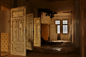 lost place, abandoned, old House, door, 