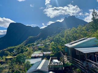 Gite sur le sentier du GRR2, Mafate, île de la Réunion