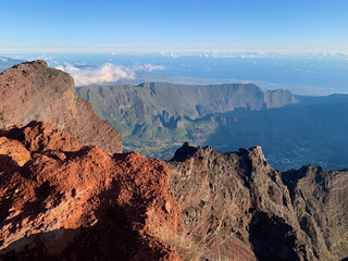 Sommet du Piton des neiges sur l'île de la Réunion