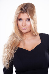 Naklejka premium portrait attractive blonde woman