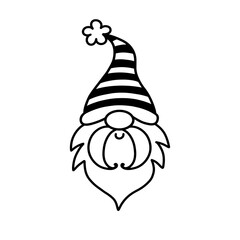 Vector Garden Gnome Character silhouette