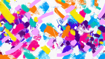 Abstract Color Background - Color Texture - Colorful Painting Art