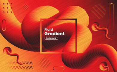 Liquid Gradient Dark Red Color Shapes with Thin Line Texture.