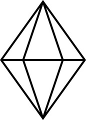 Diamond, gem line icon