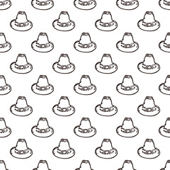 Thanksgiving seamless pattern with hand drawn pilgrim hat. Suitable for packaging, wrappers, fabric design. PNG illustration
