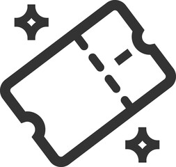 Ticket linear icon