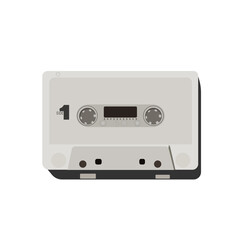 Obraz premium Audio Cassette Tape isolated with a transparent background.