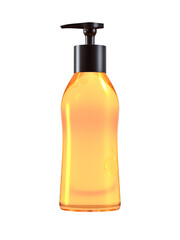Cosmetic pump bottle icon 3d cutout