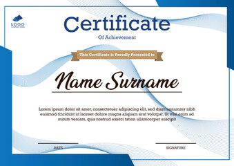 print-ready A4 size certificate template