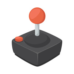 Joystick Sign Emoji Icon Illustration. Retro Gamer Vector Symbol Emoticon Design Clip Art Sign Comic Style. © josepperianes