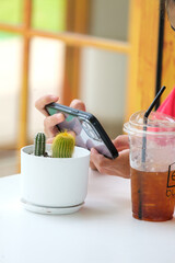 women playing on vacation living with beautiful nature