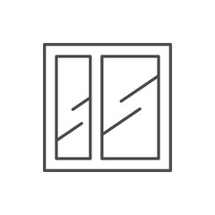 House window line outline icon