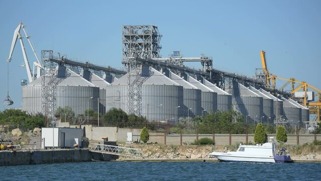 Cereal warehouse and agro-processing and manufacturing plant for processing and silver silos for drying cleaning and storage of agricultural products, flour, cereals and grain.