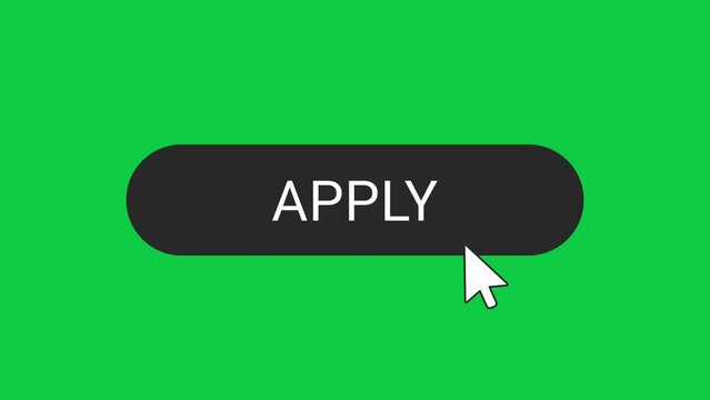 Animated reveal of a black apply button with the mouse pointer and click