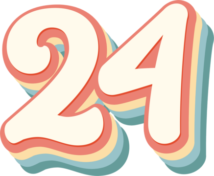 Number 24 Stock Illustration 383476621