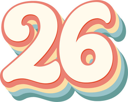 Number 26 Clipart