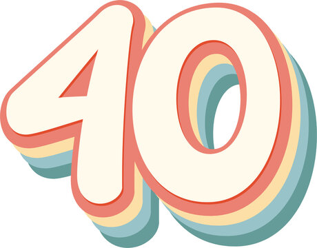 40 Number Stock Illustration | Adobe Stock
