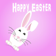 Fototapeta premium Happy Easter. PNG. Easter rabbit, easter Bunny.