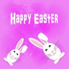 Obraz na płótnie Canvas Happy Easter. PNG. Easter rabbit, easter Bunny.