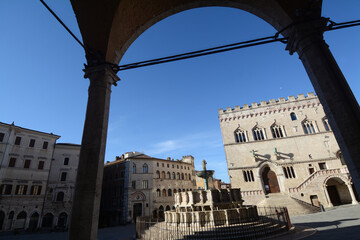 Piazza IV Novembre in the center of Perugia is known for the Palazzo dei Priori, the Fontana...