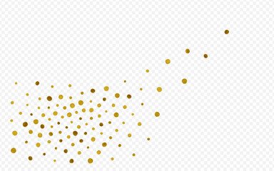 Gold Circle Paper Vector Transparent Background.