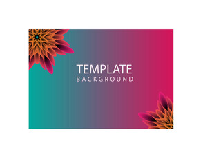 illustration of an background template with flower beauty color