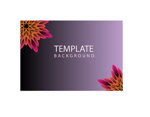 abstract background with leaves flower purple