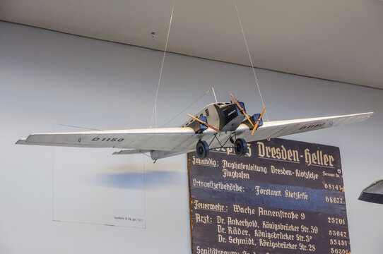 DRESDEN, GERMANY - MAY 2015: passenger aircraft Junkers G 24 ge