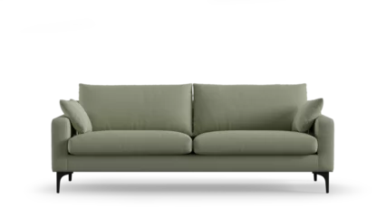 Foto op Plexiglas Modern sofa on isolated white background. Furniture for the modern interior, minimalist design. © AndrewD