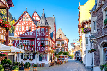 Fototapeta na wymiar Historische Altstadt von Bacharch, Rheintal, Deutschland 