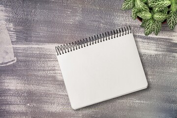 Blank abstract office calendar on the desk