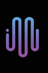 IMU music minimalist logo

