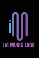 iM music minimalist logo