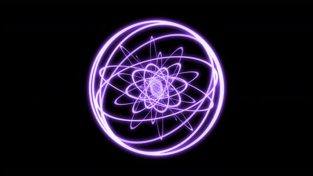 Spirograph Purple VJ Loop 02 Animation Background 