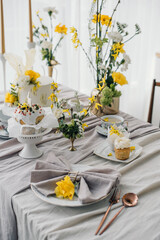 This is a photo of the wedding table