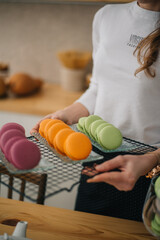 this is a photo with macaroons