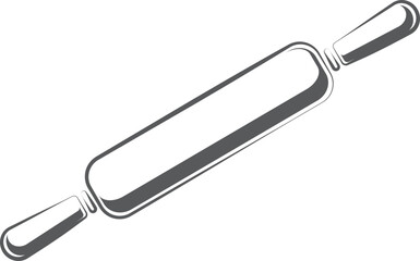 Rolling pin icon. Bakery symbol. Cooking tool