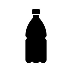 water bottle, bottle, icon, symbol, template, flat, black 