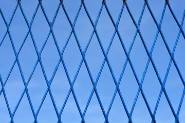 Fototapeta premium Blue fence