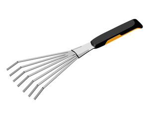 Vector Illustration Pitchfork isolated on white background. Carpentry hand tools.