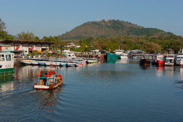 Boats at sea  in Thailand
