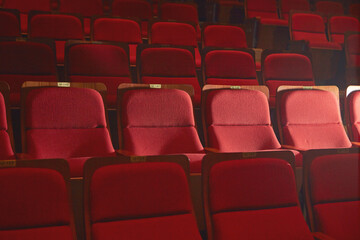 Obraz premium red seats in the theater